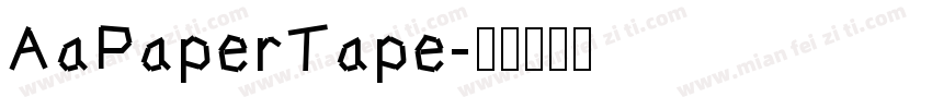 AaPaperTape字体转换