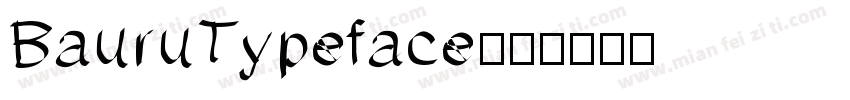 BauruTypeface字体转换