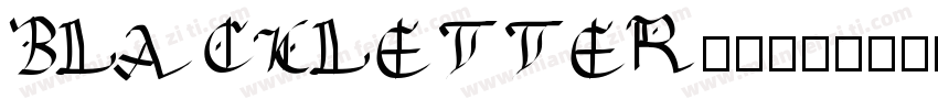 BLACKLETTER字体字体转换