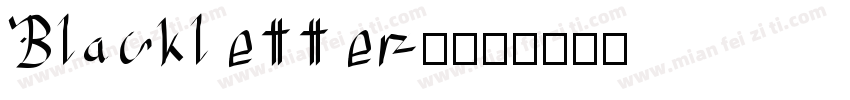 Blackletter字字体转换