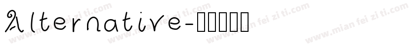 Alternative字体转换