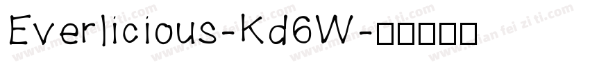 Everlicious-Kd6W字体转换