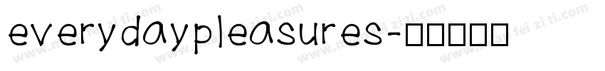 everydaypleasures字体转换