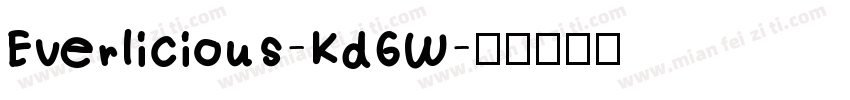 Everlicious-Kd6W字体转换