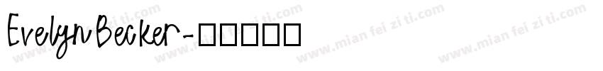 EvelynBecker字体转换