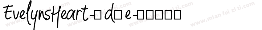 EvelynsHeart-OdZe字体转换