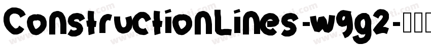 ConstructionLines-w9g2字体转换