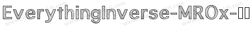 EverythingInverse-MROx字体转换