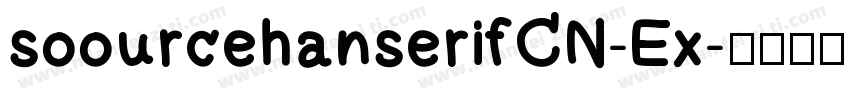 soourcehanserifCN-Ex字体转换