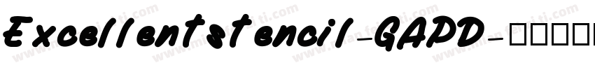 Excellentstencil-GAPD字体转换