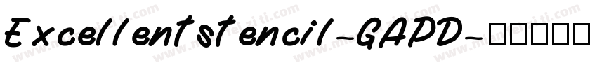 Excellentstencil-GAPD字体转换