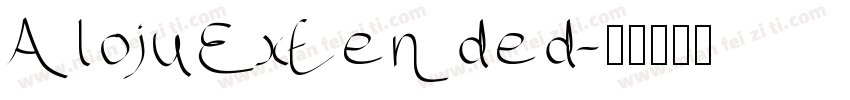AlojuExtended字体转换