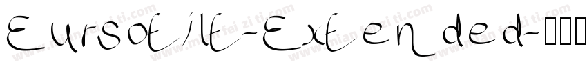 Eursotilt-Extended字体转换