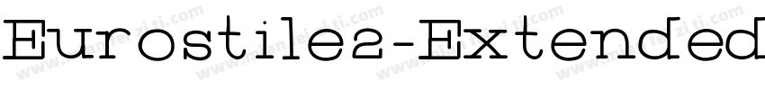 Eurostile2-Extended字体转换