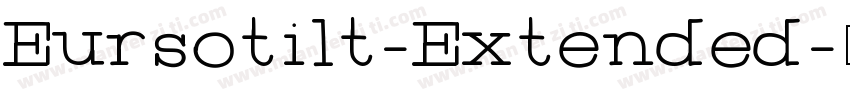 Eursotilt-Extended字体转换