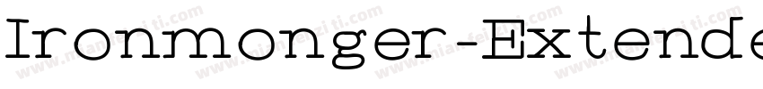 Ironmonger-Extended字体转换