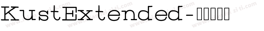 KustExtended字体转换