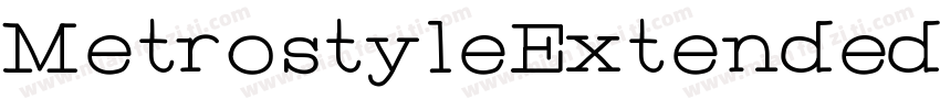 MetrostyleExtended字体转换