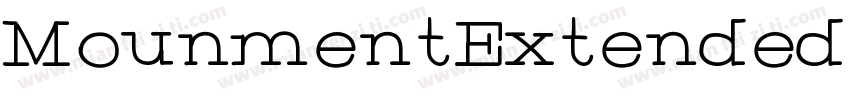 MounmentExtended字体转换
