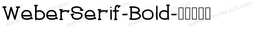 WeberSerif-Bold字体转换