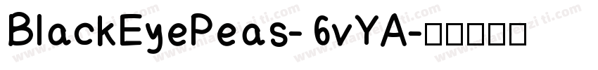 BlackEyePeas-6vYA字体转换