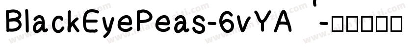 BlackEyePeas-6vYA字体转换