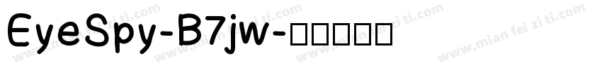 EyeSpy-B7jw字体转换