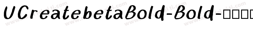 UCreatebetaBold-Bold字体转换