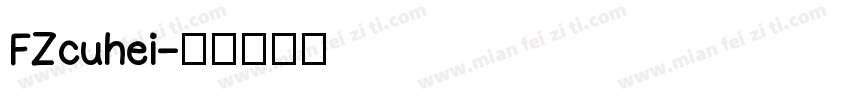FZcuhei字体转换