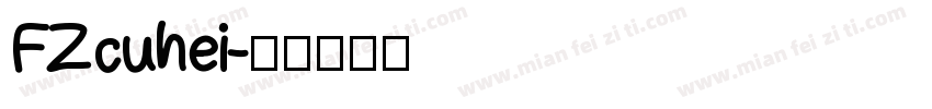 FZcuhei字体转换