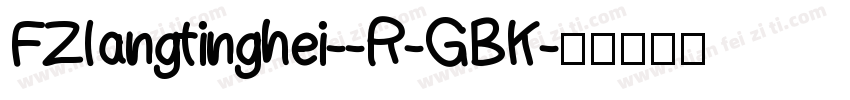 FZlangtinghei--R-GBK字体转换
