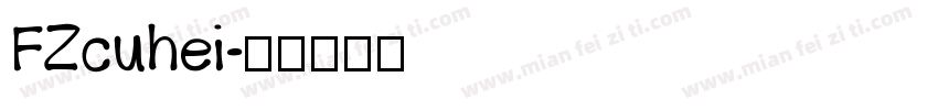 FZcuhei字体转换