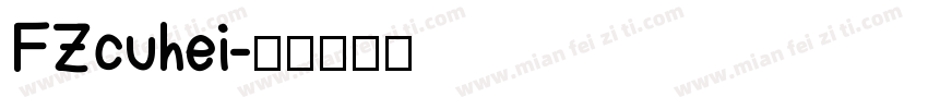 FZcuhei字体转换