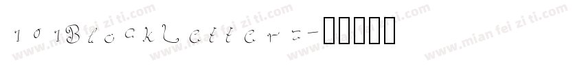 101BlockLetterz字体转换