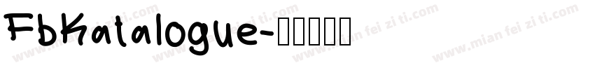 FbKatalogue字体转换