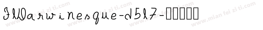 FlDarwinesque-d5l7字体转换