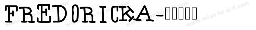 fredoricka字体转换