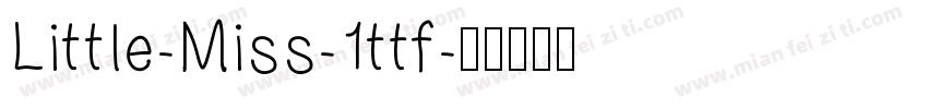 Little-Miss-1ttf字体转换