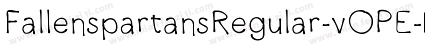 FallenspartansRegular-vOPE字体转换