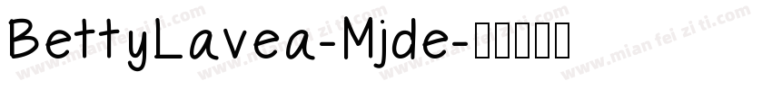 BettyLavea-Mjde字体转换
