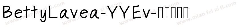 BettyLavea-YYEv字体转换