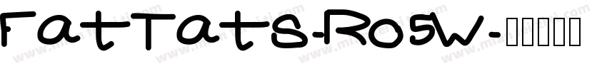 FatTats-Ro5W字体转换