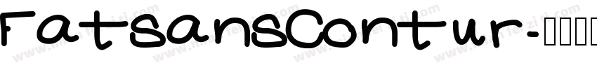 FatsansContur字体转换
