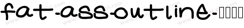 fat-ass-outline字体转换