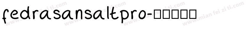fedrasansaltpro字体转换
