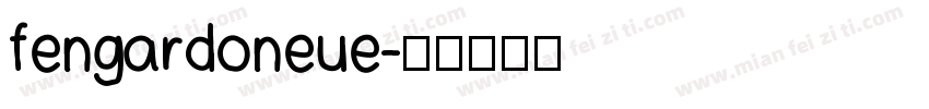 fengardoneue字体转换