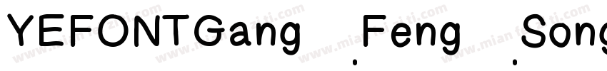 YEFONTGangFengSong字体转换