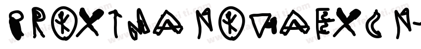PROXIMANOVAEXCN字体转换