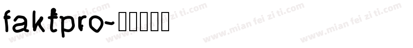 faktpro字体转换