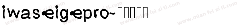 iwaseigepro字体转换